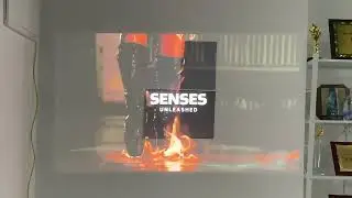WUPRO Cinema Actual comparison of four screen fabric effects  with Dangbei DBOX02 projector