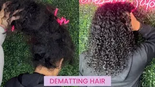 Dematting Tangled Hair in 10 Hours: How to Detangle Matted Hair!