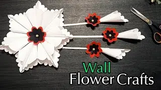 Beautiful flower wall decoration | Easy origami paper crafts | Tutorial