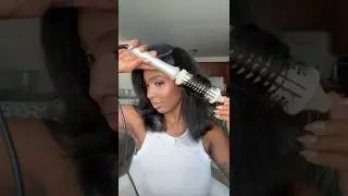 Curly to bouncy blowout 😍 #hairtutorial #tymostylux #naturalhairstyles