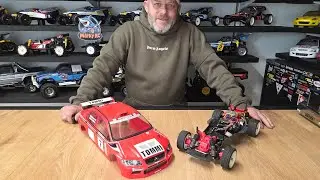 Tamiya  vintage ta01 mitsubishi evo run through 