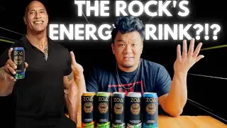 DOES THE ROCK HAVE THE BEST ENERGY DRINK?! HEALTHY CAFFEINE! ZOA TASTE TEST!