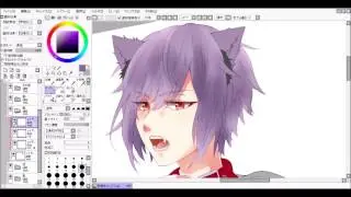【描いてみた】猫耳男子【お絵かきメイキング】