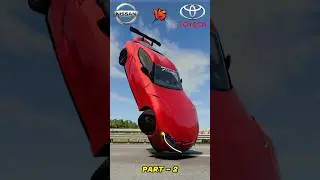 Toyota Supra vs Nissan GTR R35 🏎️🆚🚘 Beamng #shorts #gaming