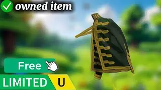 [Day 2] Free fiyero's wicked For good cape || Free limited UGC In Wicked RP