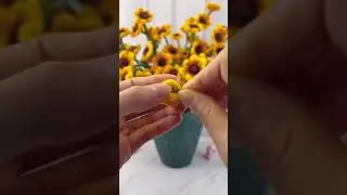 Girasoles de Limpiapipas 🌻,&nbsp; Pipe cleaner sunflowers🌻