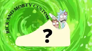 I MADE RICK AND MORTY CUSTOM SHOES AND THIS IS WHAT IT LOOKS LIKE!!