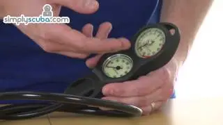 Sub Gear Double Gauge - Pressure and Depth - www.simplyscuba.com