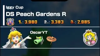 Mario kart tour Peach (wedding) DS Peach gardens R (Iggy cup)(peach vs bowser tour 2025)