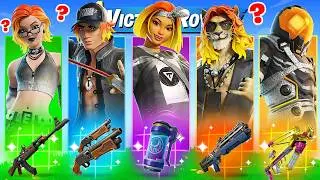 The *RANDOM* BLACK and WHITE BOSS Challenge in Fortnite!