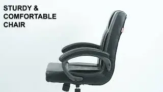 The Goyalson Revolving Visitor Chair is designed to provide guests with comfort, mobility.