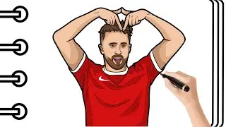 Como Dibujar a DIOGO JOTA (DEP) paso a paso FACIL | Mapi Art TV.