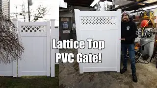How To Build a Lattice Top PVC Gate