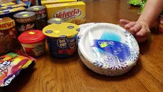 Amish salvage grocery haul - May - 43 items only $38