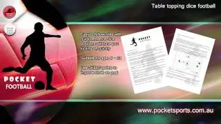 Pocket Football - Table topping dice football