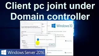 How a client PC joint under Domain Controller || Bangla