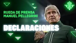 Rueda de prensa de Manuel Pellegrini tras el #RealBetisVillarreal 🗣🎙 | Real BETIS Balompié