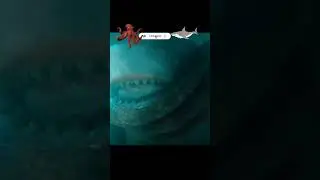megalodon shark fight with giant octopus 🐙