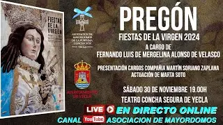 Pregón de las Fiestas de la Virgen 2024.