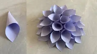 DIY Paper Dahlia Tutorial 🌺🌺#DIY #paper #dahlia #tutorial #craft #flower
