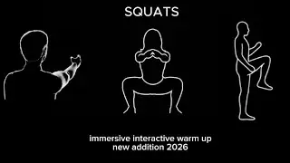 Immersive interactive warm up | original |workout and exercise routine .