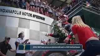 Will Power's 2018 Indianapolis 500 Win.  Milk drink fail.