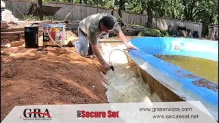 Безопасный набор, используемый для ремонта смывов на палубе бассейна и стекловолоконном бассейне