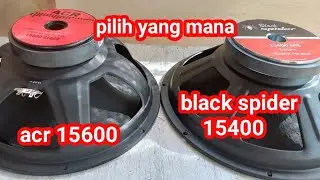 speaker 15 inch acr 15600 vs black spider 15400
