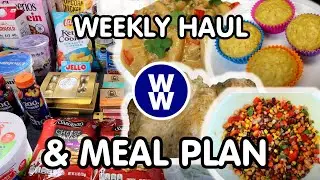 Weight Watchers WEEKLY MEAL PLAN! 😋🍴 FAMILY FRIENDLY!! and Healthy Grocery Haul🛒 WW Points Included!
