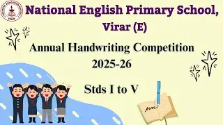 Annual English Handwriting Competition - National English Primary School, SSC Virar East 2025-26