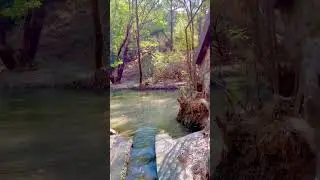 Wet and rather claustrophobic entry to beautiful valley of Seven Springs in Rhodos🤩 #sevensprings
