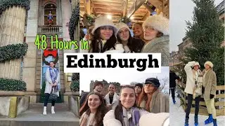 48 HOURS IN EDINBURGH vlog (Christmas markets, Arthur's seat, ice skating & lots of cocktails)🎄⛰⛸🥂