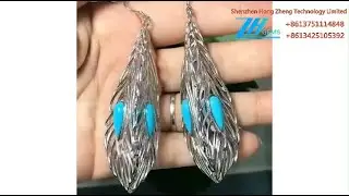 Turquoise earring 925sliver drop earrings blue earrings