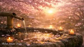 Beautiful Piano Music &ndash; Peaceful Relaxing Music with Bamboo Water Sounds for Healing and Mind Rest