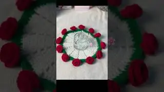Tutorial for both cup&rsquo;s mat and blanket available in my channel🌸 #crochetblanketbouquet #tutorial