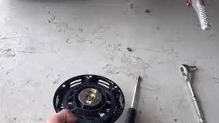 Fixing pull start on mini bike