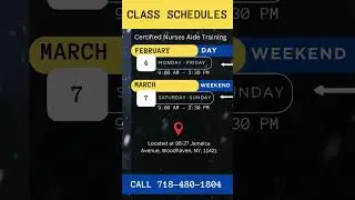 Register Now! Join our Certified Nurses Aide training starting soon! Call 718-480-1804 #shorts