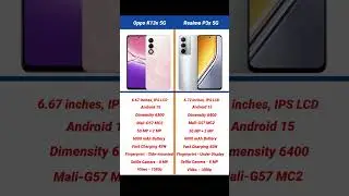 Oppo K13x 5G vs Realme P3x 5G Comparison #shorts #short #oppok13x #realmep3x