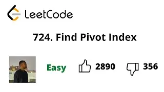724. Find Pivot Index| Leetcode Daily | Suyash