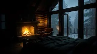 Unwinding Sounds of Best Rain in the Forest at Night 🌲 Goodbye Insomnia with Heavy Rain & Thunder