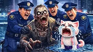 😱Kitten, don't open the door, that's a zombie 👿 Kitten, you're in big trouble!| AI CAT STORY