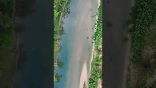Lazy River Elegance: A Tranquil Drone Exploration of Elk River from Above 🌊🚁 #dronevideo #drone