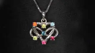 Seven Stone Infinity Mother's Pendant* Christopher Michael Design