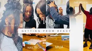 PROM | GETTING MY DAUGHTER DRESSED ON A BUDGET | STYLIST | MUA | NAIL TECH | HAIR STYLIST