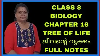 CLASS 8 BIOLOGY TREE OF LIFE ( ജീവന്റെ വൃക്ഷം ) full notes