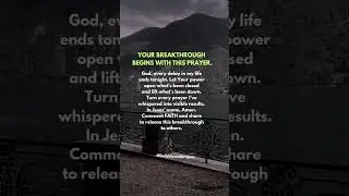 Your breakthrough begins with this prayer #breakthroughprayer #faithoverfear #blessings