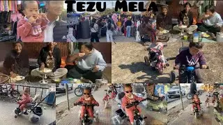 Tezu Mela📍: First ever new year Gift for our little baby || Sweet potatoes + pork meat dinner ||
