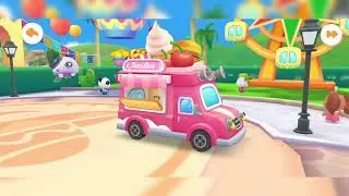 Panda cooking bus going to fair #panda #cooking #cookingbus #candymakingmachine #bear #bus #fair 