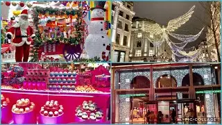 Oxford Street make up by Christmas light, London,UK🇬🇧