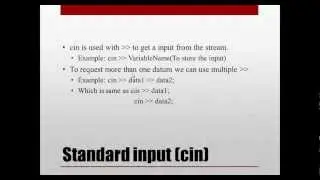 7. Introduction to c++: Basic input and output in C++